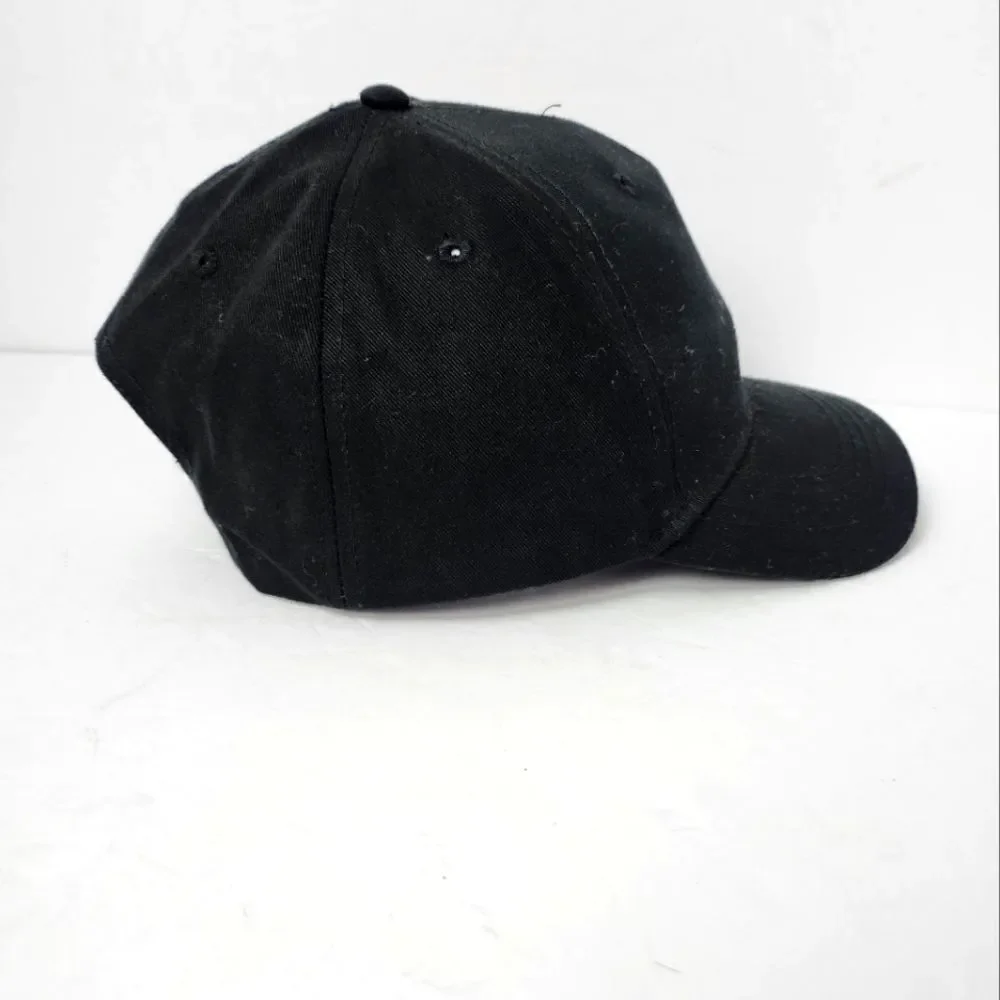 True Religion Snapback Baseball Cap Hat Black White Horseshoe Logo